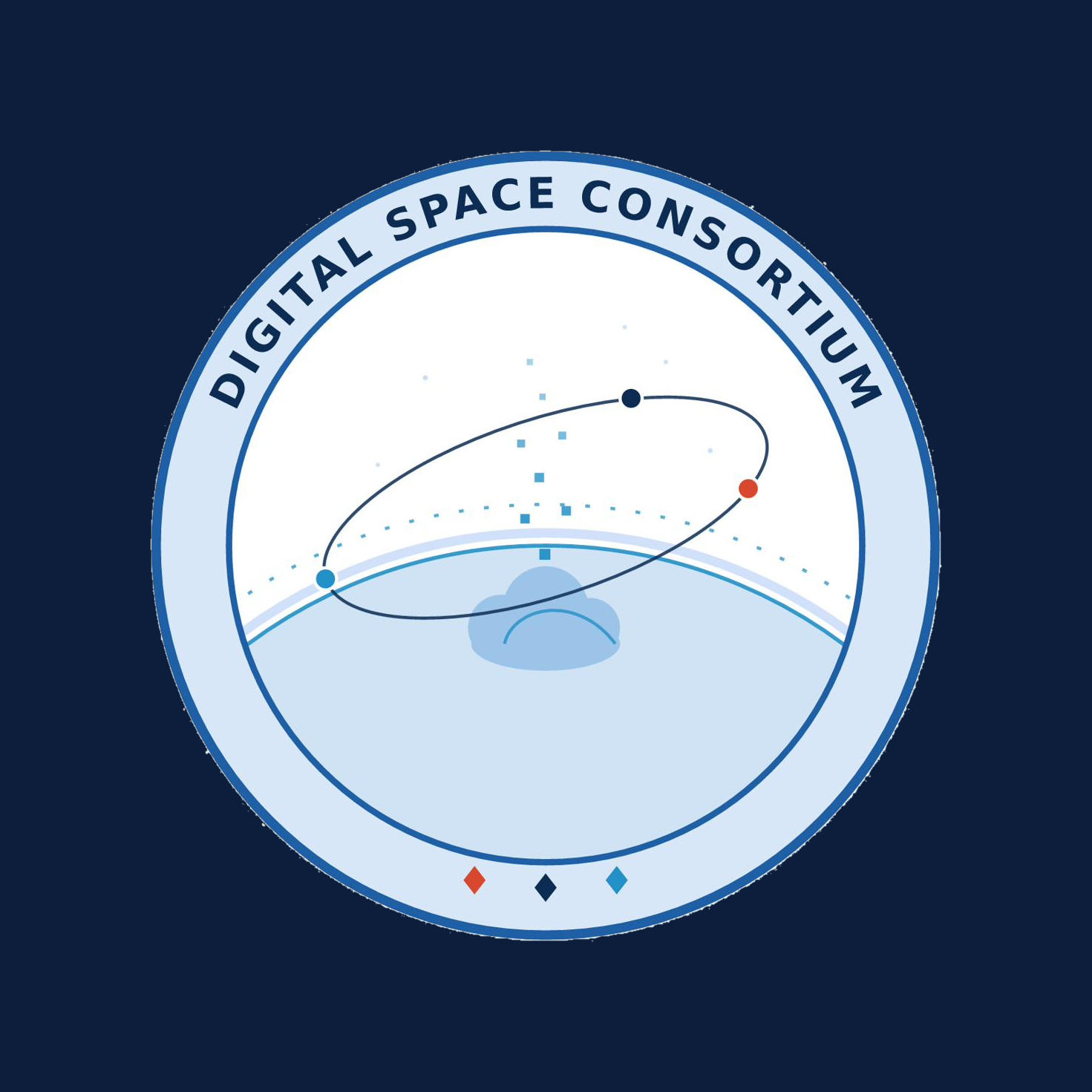 DSC logo on navy
