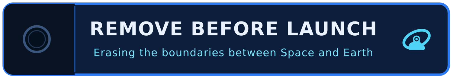 Remove before launch streamer, navy